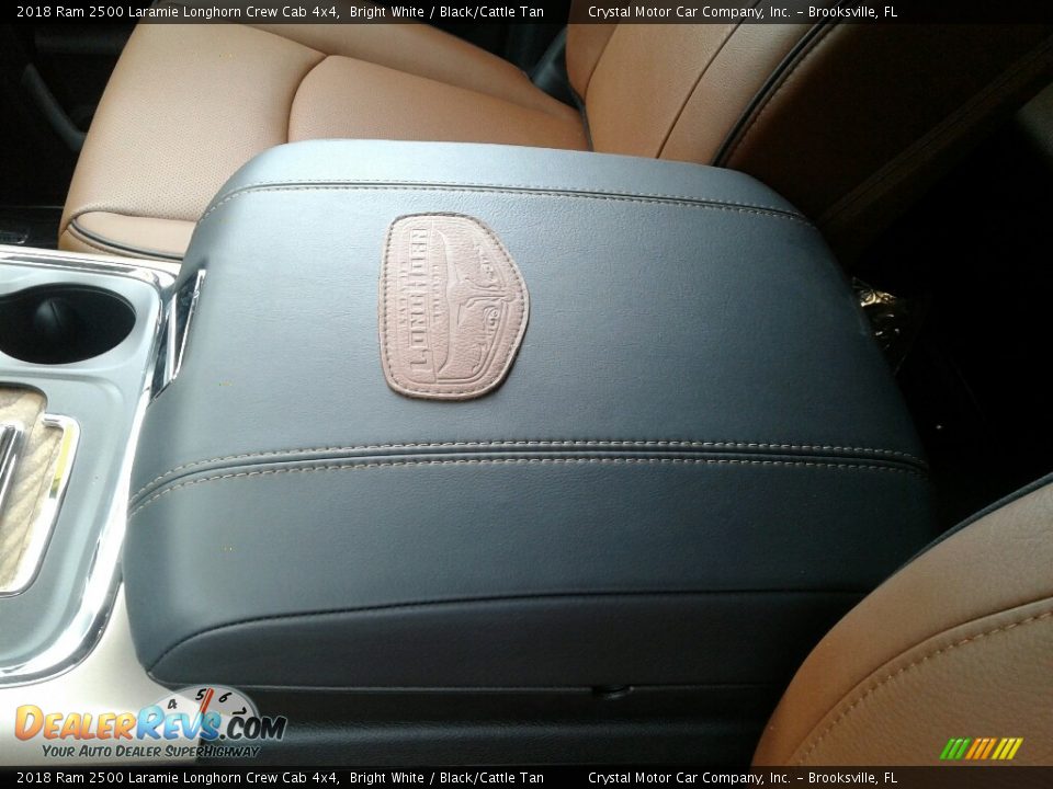 2018 Ram 2500 Laramie Longhorn Crew Cab 4x4 Bright White / Black/Cattle Tan Photo #19