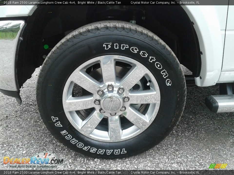 2018 Ram 2500 Laramie Longhorn Crew Cab 4x4 Bright White / Black/Cattle Tan Photo #21