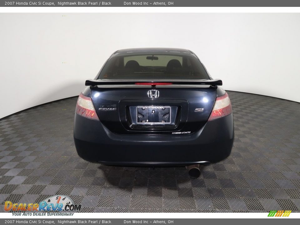 2007 Honda Civic Si Coupe Nighthawk Black Pearl / Black Photo #11