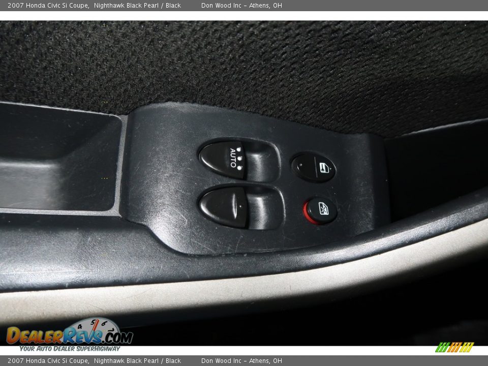 2007 Honda Civic Si Coupe Nighthawk Black Pearl / Black Photo #30