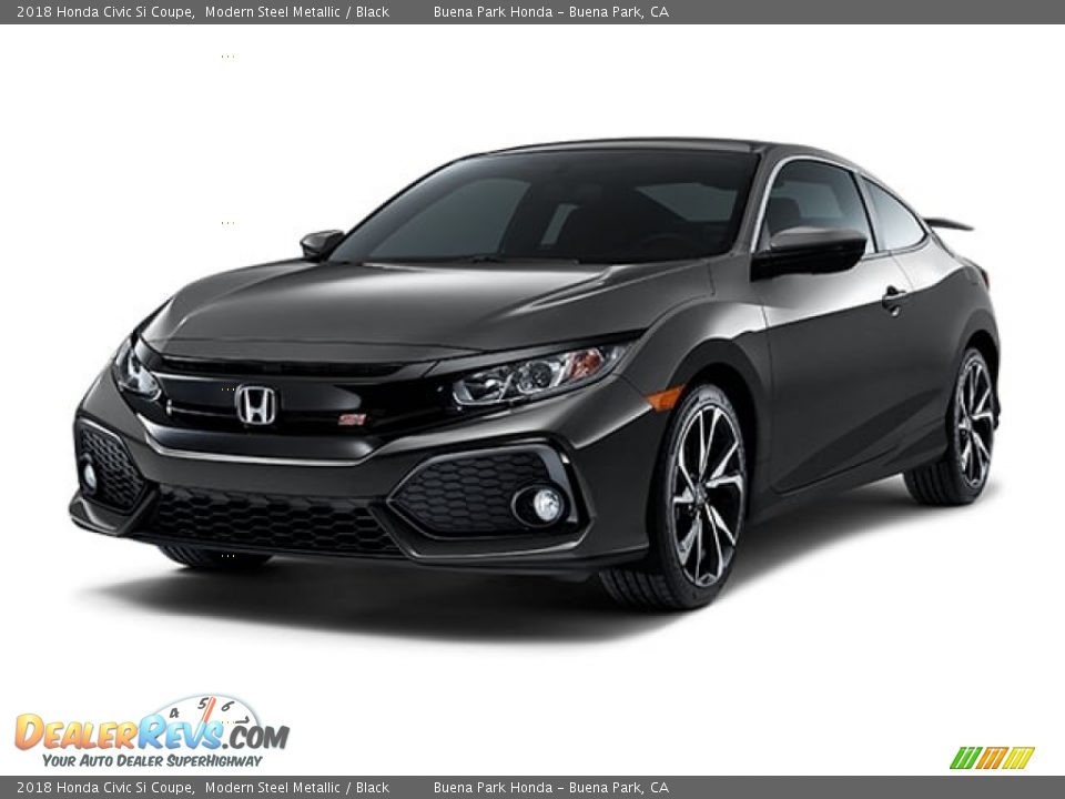 2018 Honda Civic Si Coupe Modern Steel Metallic / Black Photo #27