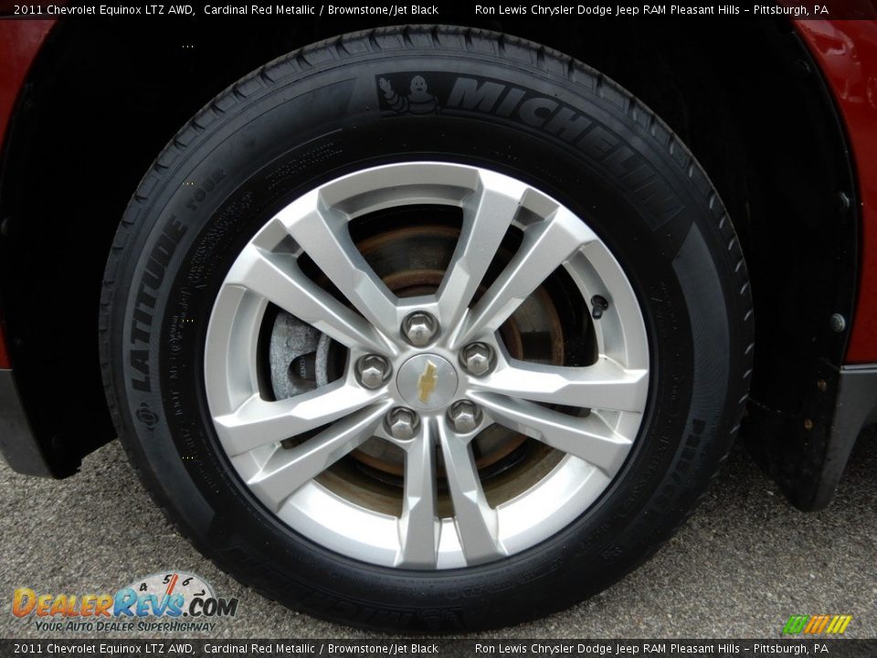 2011 Chevrolet Equinox LTZ AWD Cardinal Red Metallic / Brownstone/Jet Black Photo #10