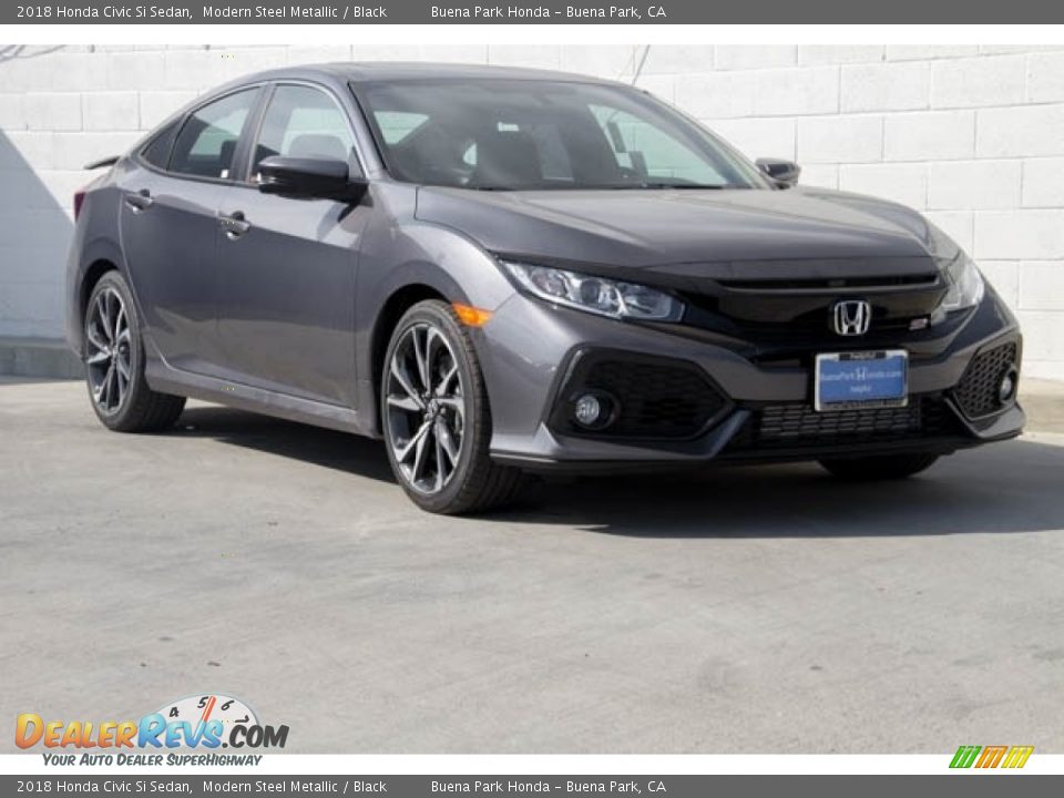 2018 Honda Civic Si Sedan Modern Steel Metallic / Black Photo #1
