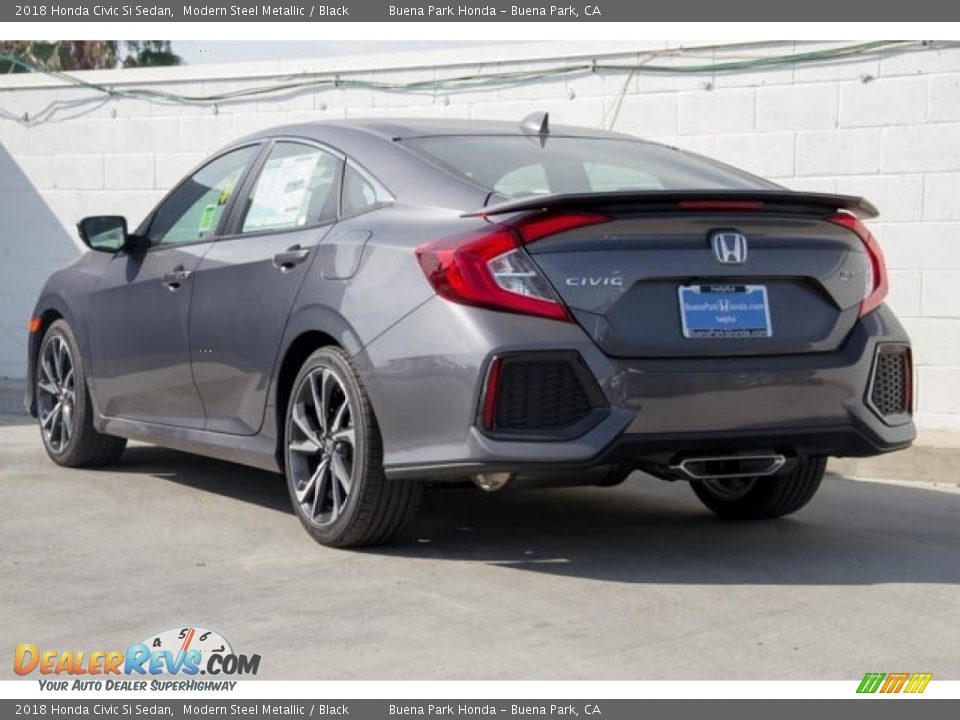 2018 Honda Civic Si Sedan Modern Steel Metallic / Black Photo #2