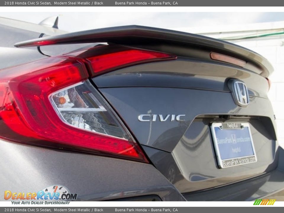 2018 Honda Civic Si Sedan Modern Steel Metallic / Black Photo #3