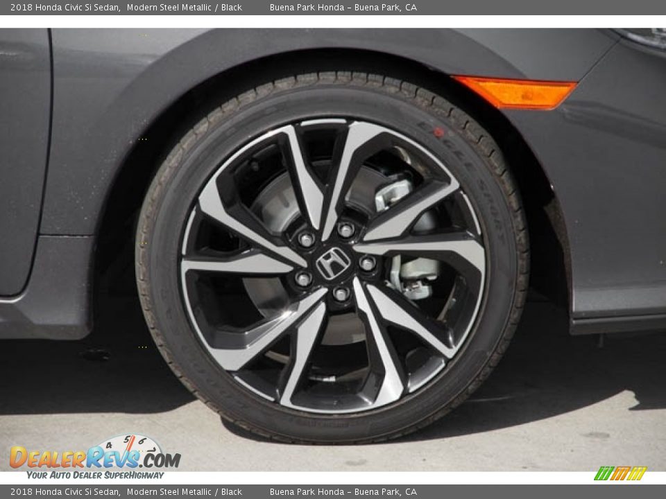 2018 Honda Civic Si Sedan Modern Steel Metallic / Black Photo #5
