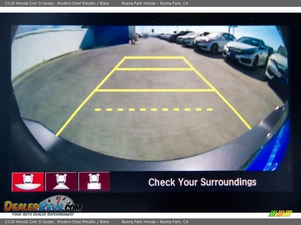 2018 Honda Civic Si Sedan Modern Steel Metallic / Black Photo #7