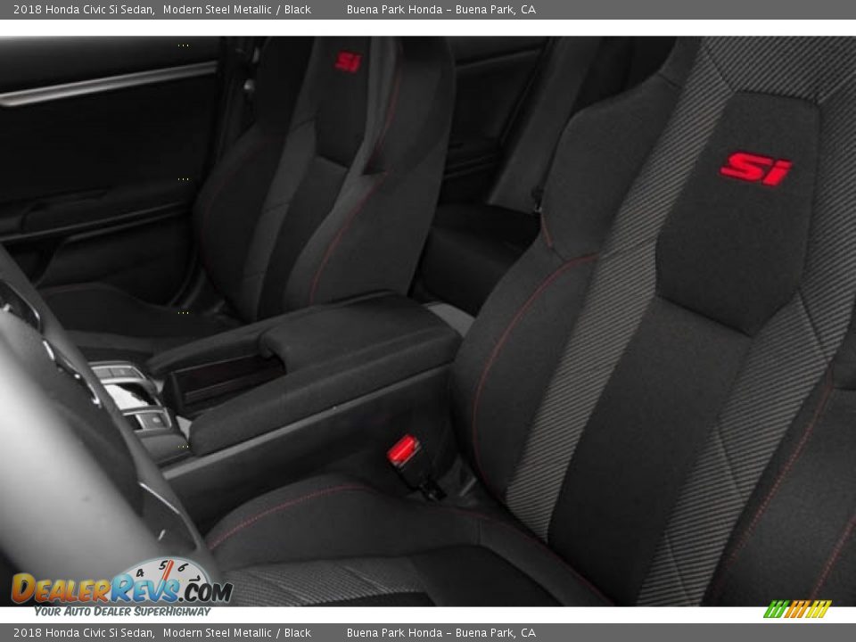 2018 Honda Civic Si Sedan Modern Steel Metallic / Black Photo #16