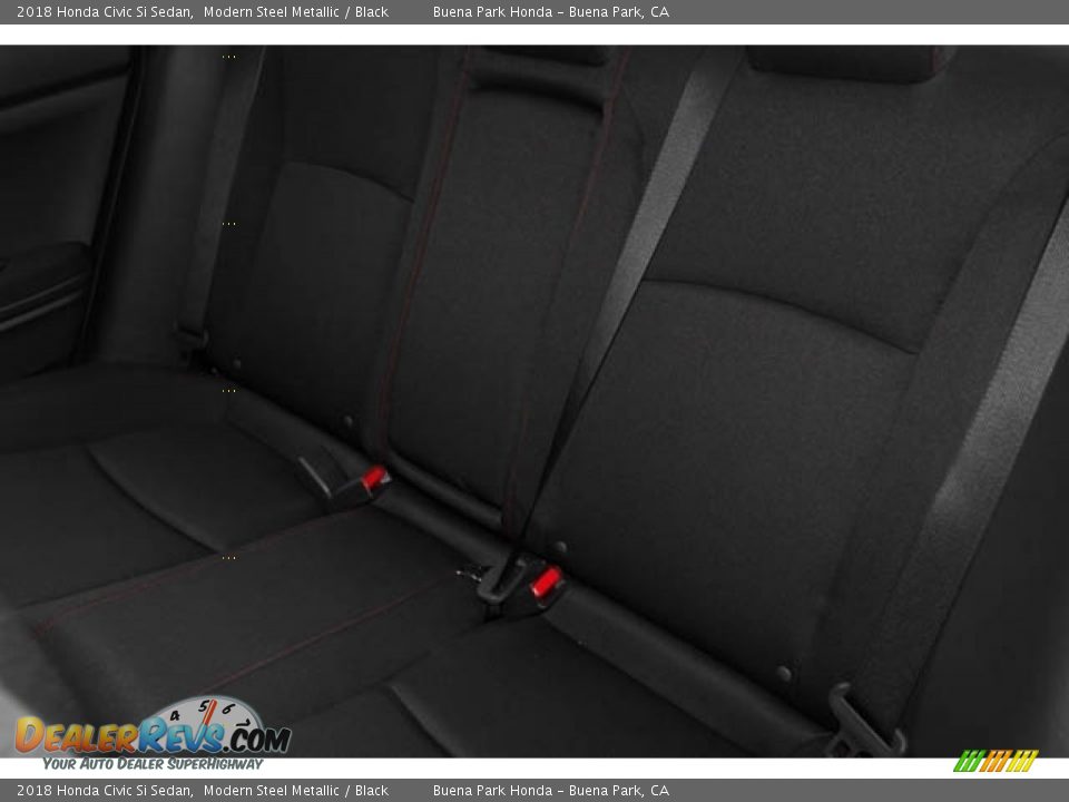 2018 Honda Civic Si Sedan Modern Steel Metallic / Black Photo #18