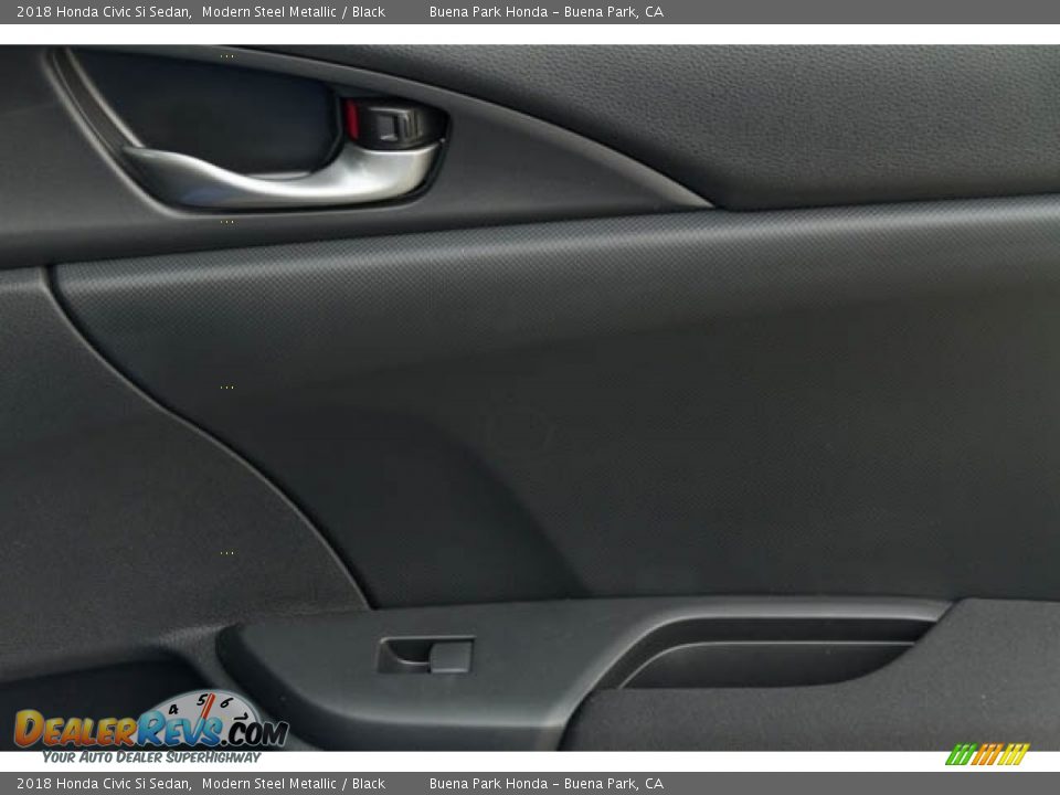 2018 Honda Civic Si Sedan Modern Steel Metallic / Black Photo #28