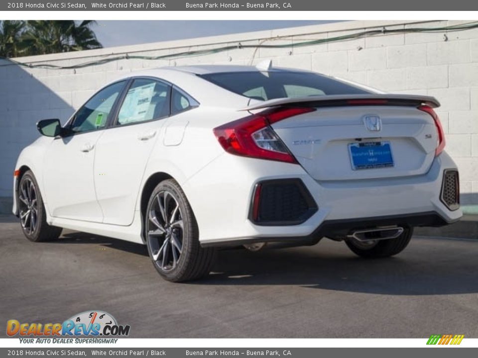 2018 Honda Civic Si Sedan White Orchid Pearl / Black Photo #2