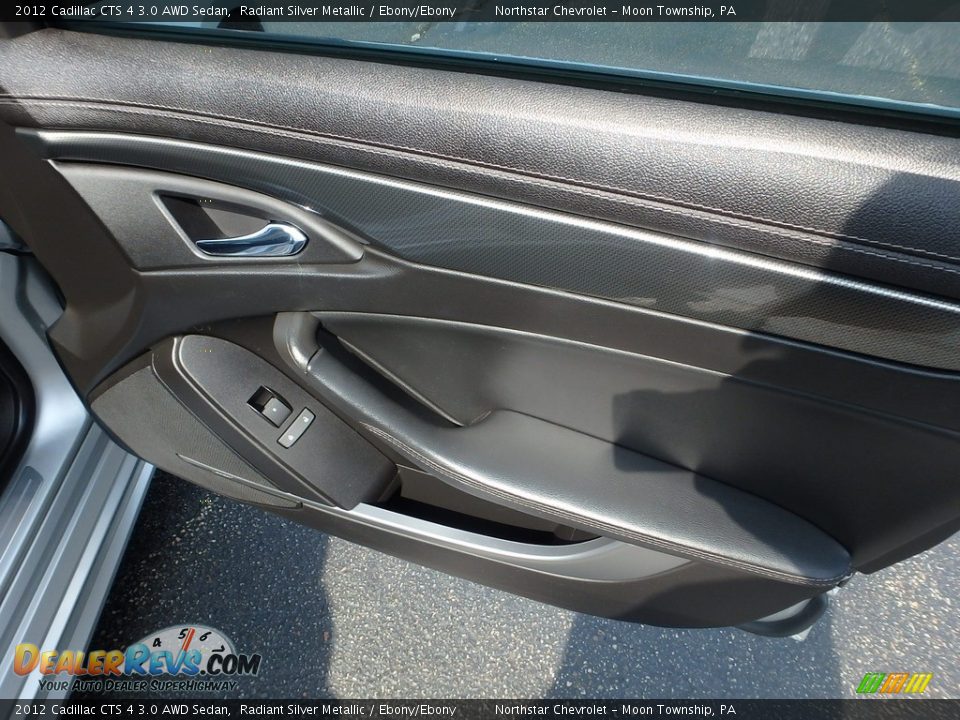 2012 Cadillac CTS 4 3.0 AWD Sedan Radiant Silver Metallic / Ebony/Ebony Photo #16