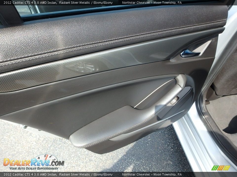 2012 Cadillac CTS 4 3.0 AWD Sedan Radiant Silver Metallic / Ebony/Ebony Photo #22