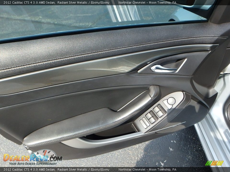 2012 Cadillac CTS 4 3.0 AWD Sedan Radiant Silver Metallic / Ebony/Ebony Photo #23