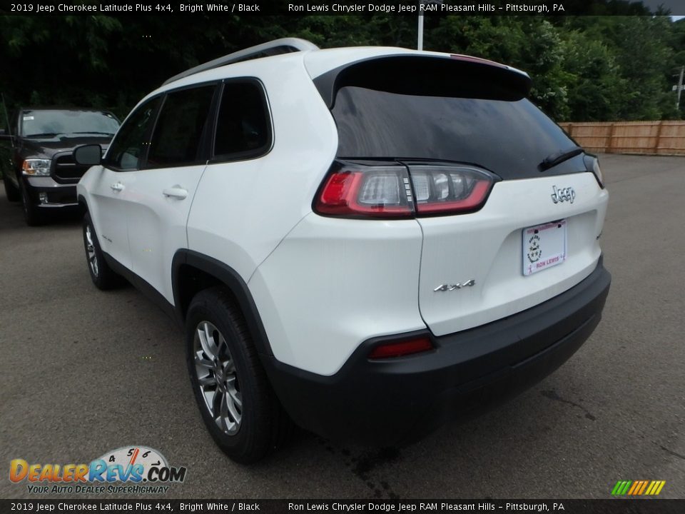 2019 Jeep Cherokee Latitude Plus 4x4 Bright White / Black Photo #3