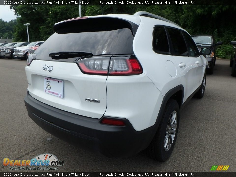 2019 Jeep Cherokee Latitude Plus 4x4 Bright White / Black Photo #5