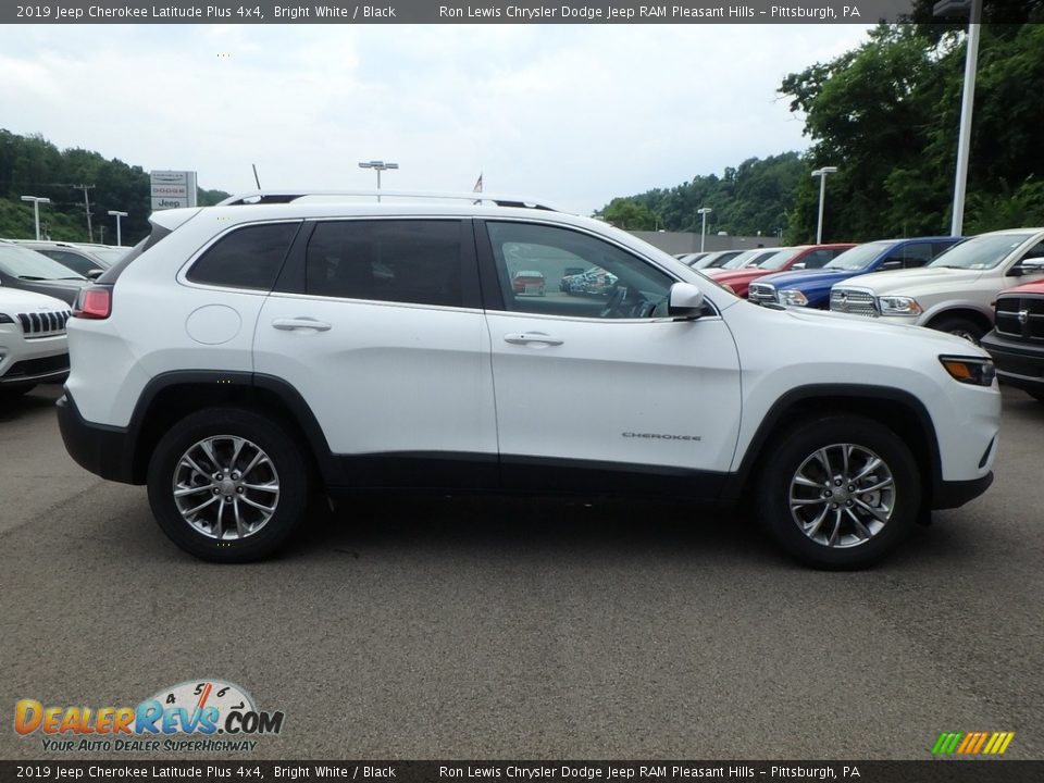 2019 Jeep Cherokee Latitude Plus 4x4 Bright White / Black Photo #6