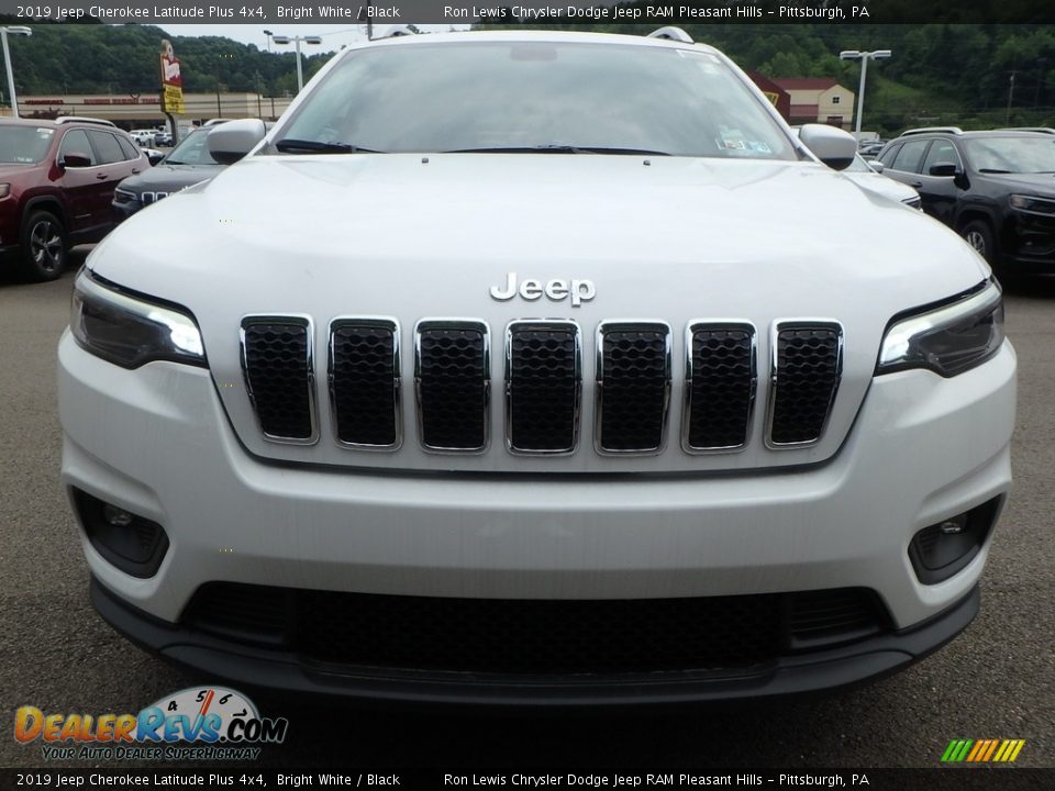 2019 Jeep Cherokee Latitude Plus 4x4 Bright White / Black Photo #8