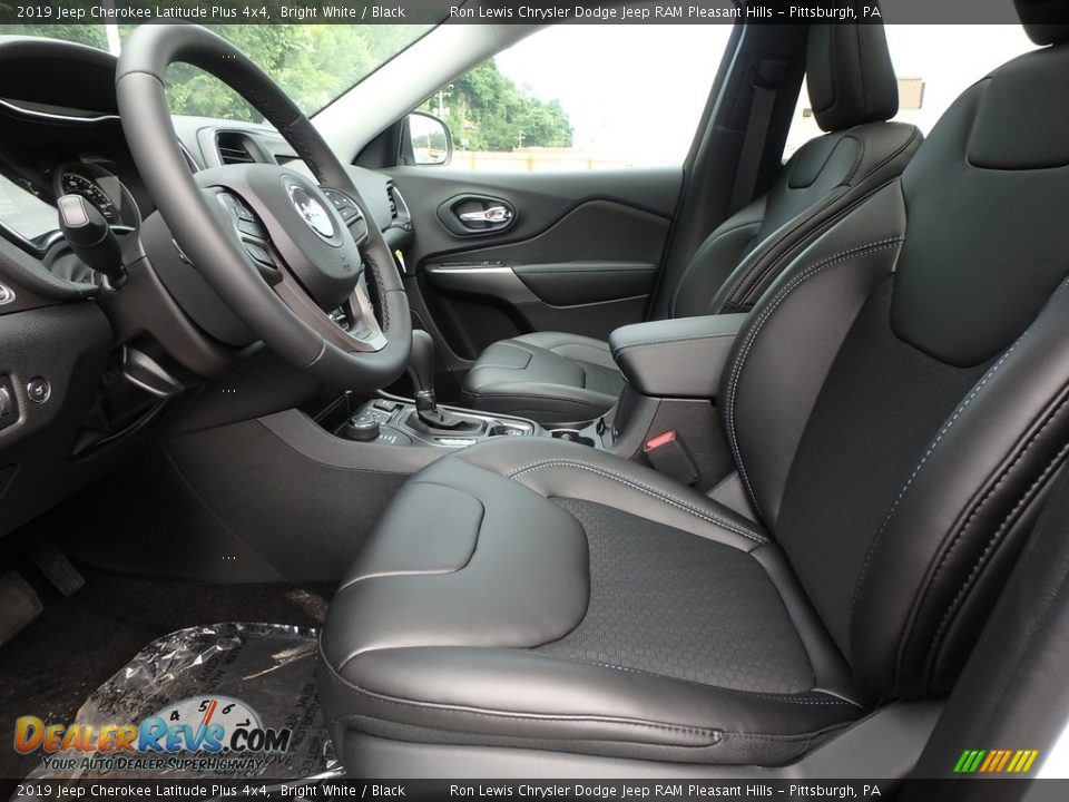 2019 Jeep Cherokee Latitude Plus 4x4 Bright White / Black Photo #9