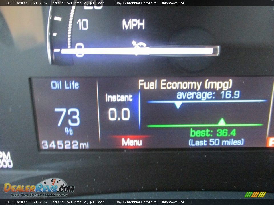 2017 Cadillac XTS Luxury Radiant Silver Metallic / Jet Black Photo #16