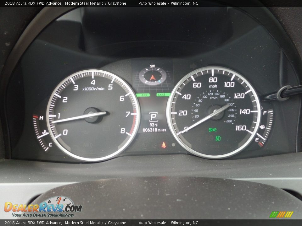 2018 Acura RDX FWD Advance Modern Steel Metallic / Graystone Photo #16