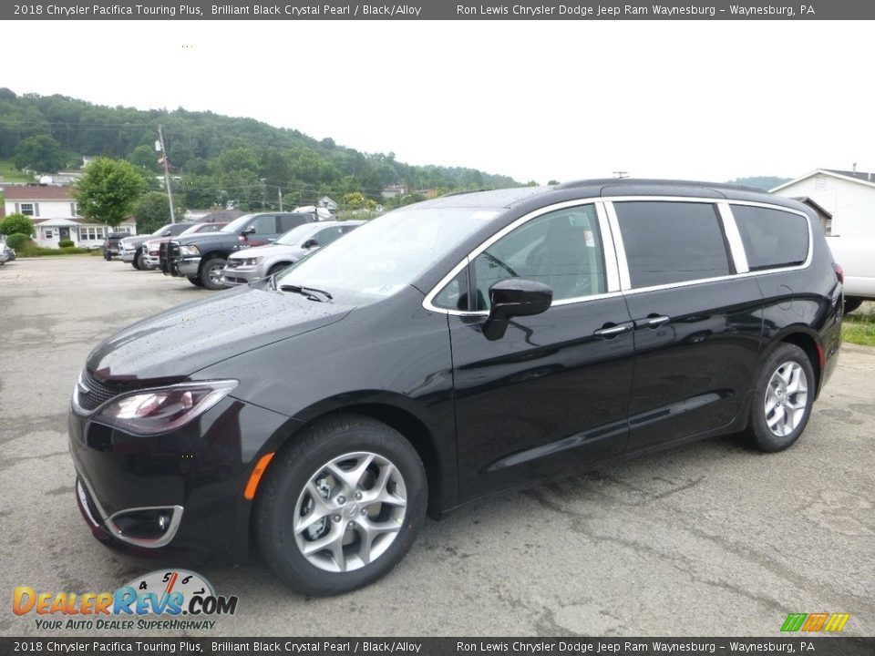 2018 Chrysler Pacifica Touring Plus Brilliant Black Crystal Pearl / Black/Alloy Photo #1
