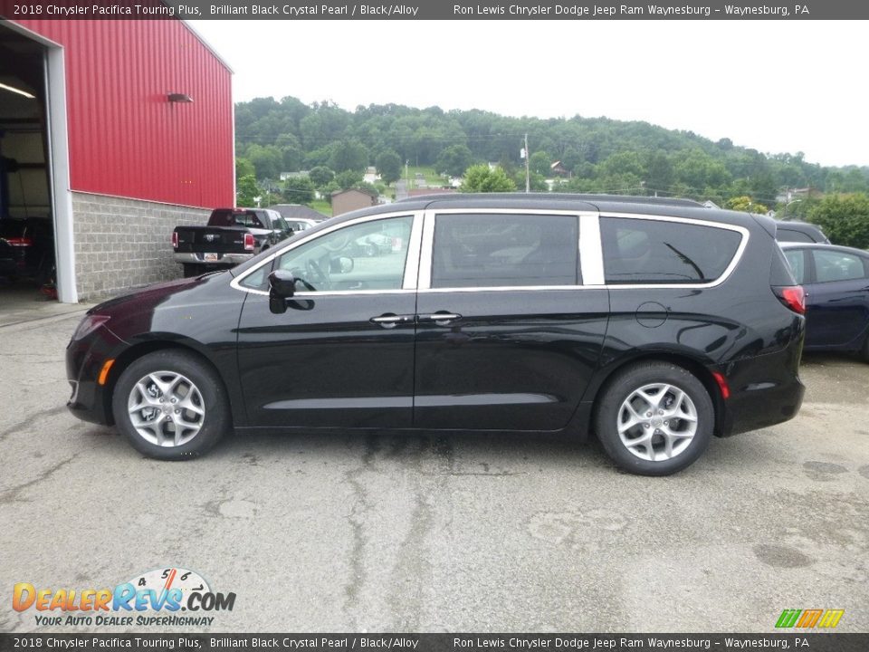 2018 Chrysler Pacifica Touring Plus Brilliant Black Crystal Pearl / Black/Alloy Photo #2