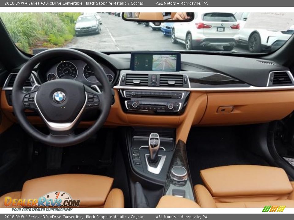 2018 BMW 4 Series 430i xDrive Convertible Black Sapphire Metallic / Cognac Photo #4