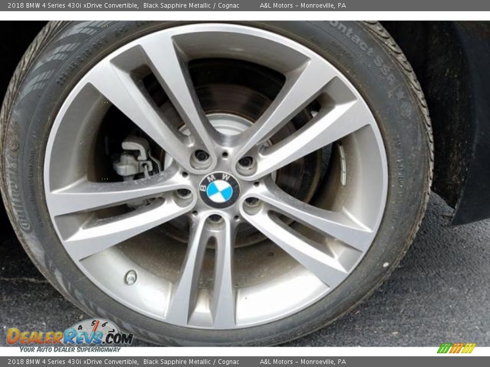 2018 BMW 4 Series 430i xDrive Convertible Black Sapphire Metallic / Cognac Photo #8