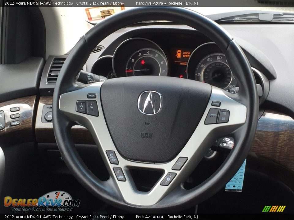 2012 Acura MDX SH-AWD Technology Crystal Black Pearl / Ebony Photo #18