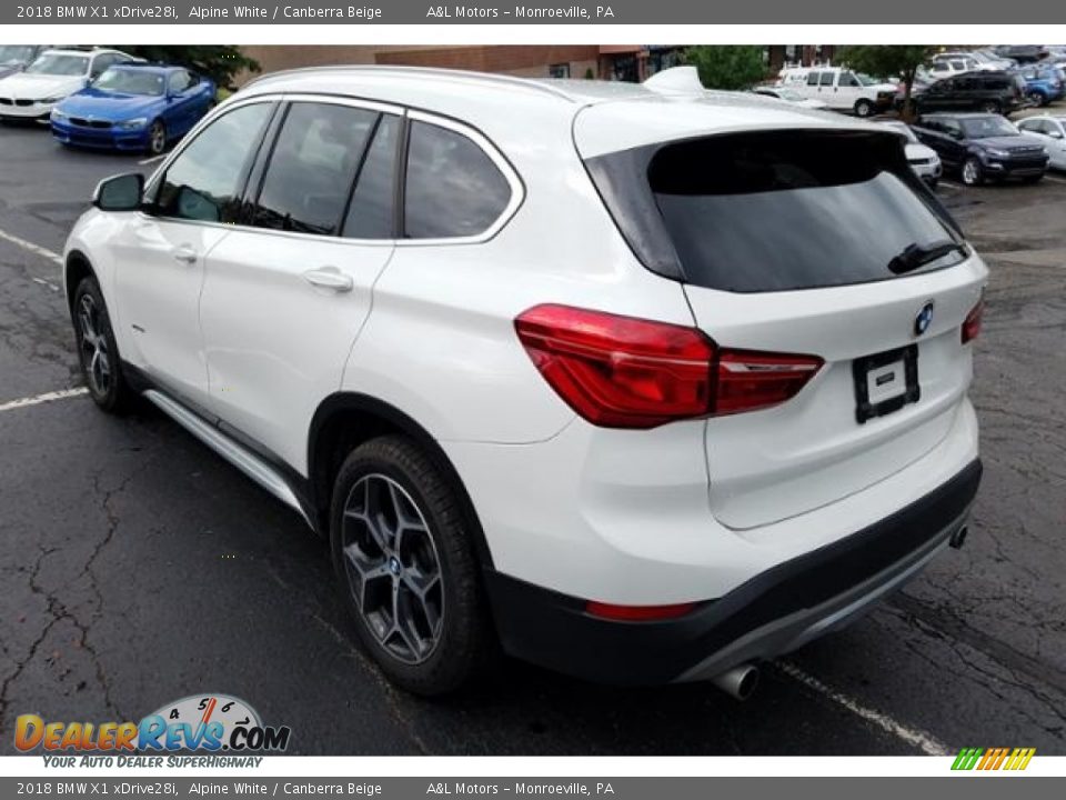 2018 BMW X1 xDrive28i Alpine White / Canberra Beige Photo #2