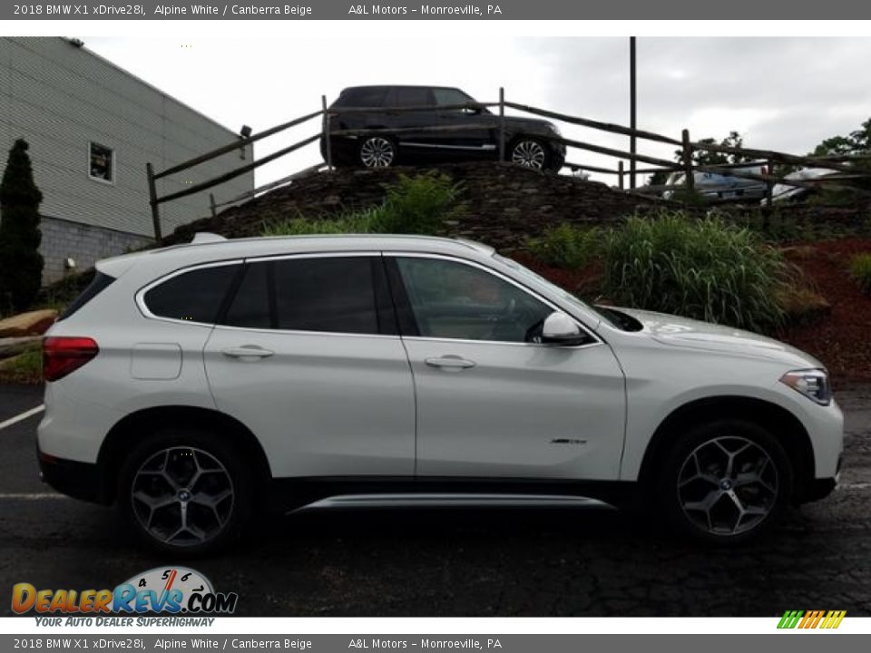 2018 BMW X1 xDrive28i Alpine White / Canberra Beige Photo #6