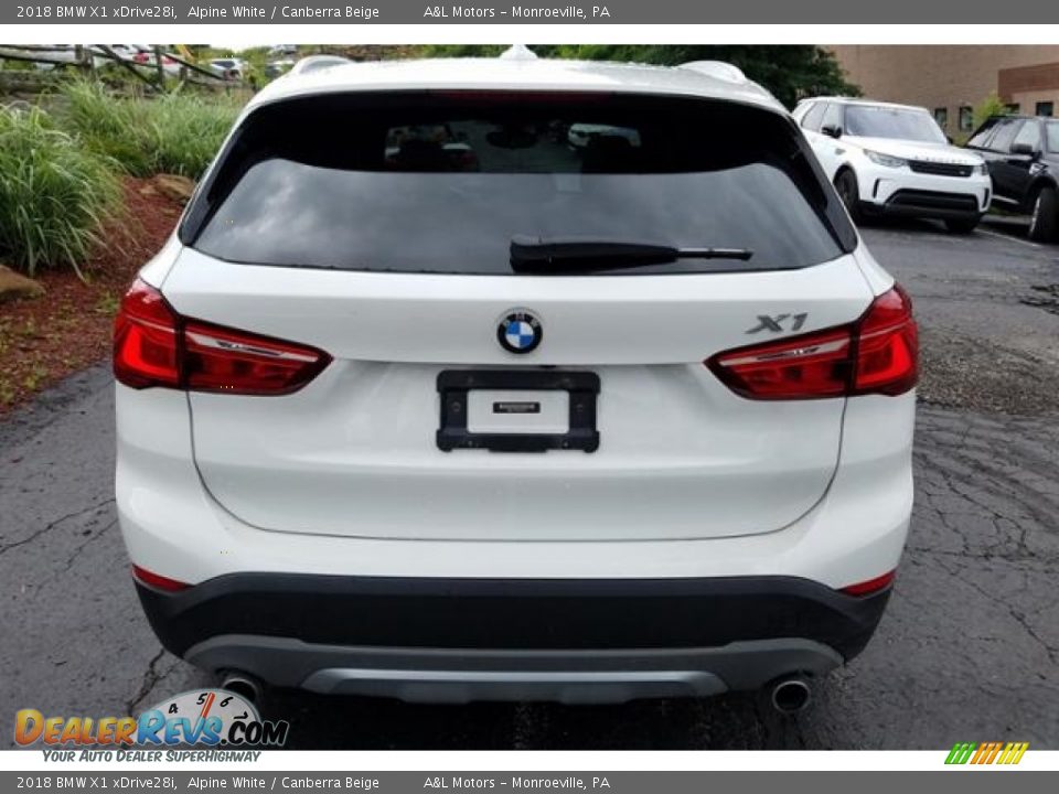2018 BMW X1 xDrive28i Alpine White / Canberra Beige Photo #7