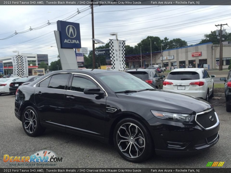 2013 Ford Taurus SHO AWD Tuxedo Black Metallic / SHO Charcoal Black/Mayan Gray Miko Suede Photo #1