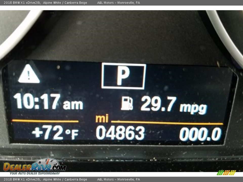 2018 BMW X1 xDrive28i Alpine White / Canberra Beige Photo #15