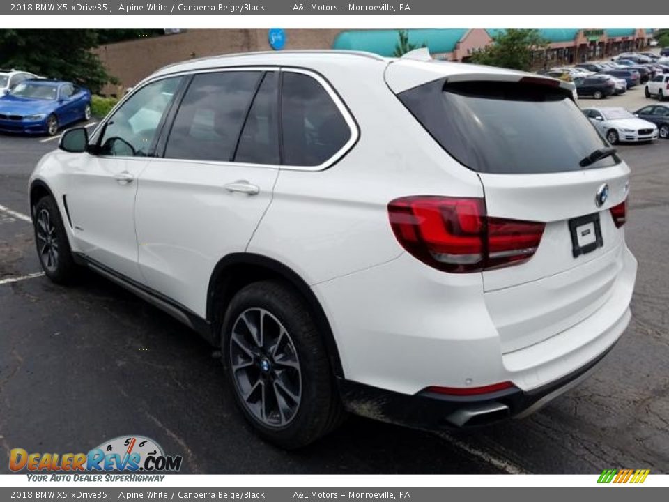 2018 BMW X5 xDrive35i Alpine White / Canberra Beige/Black Photo #2