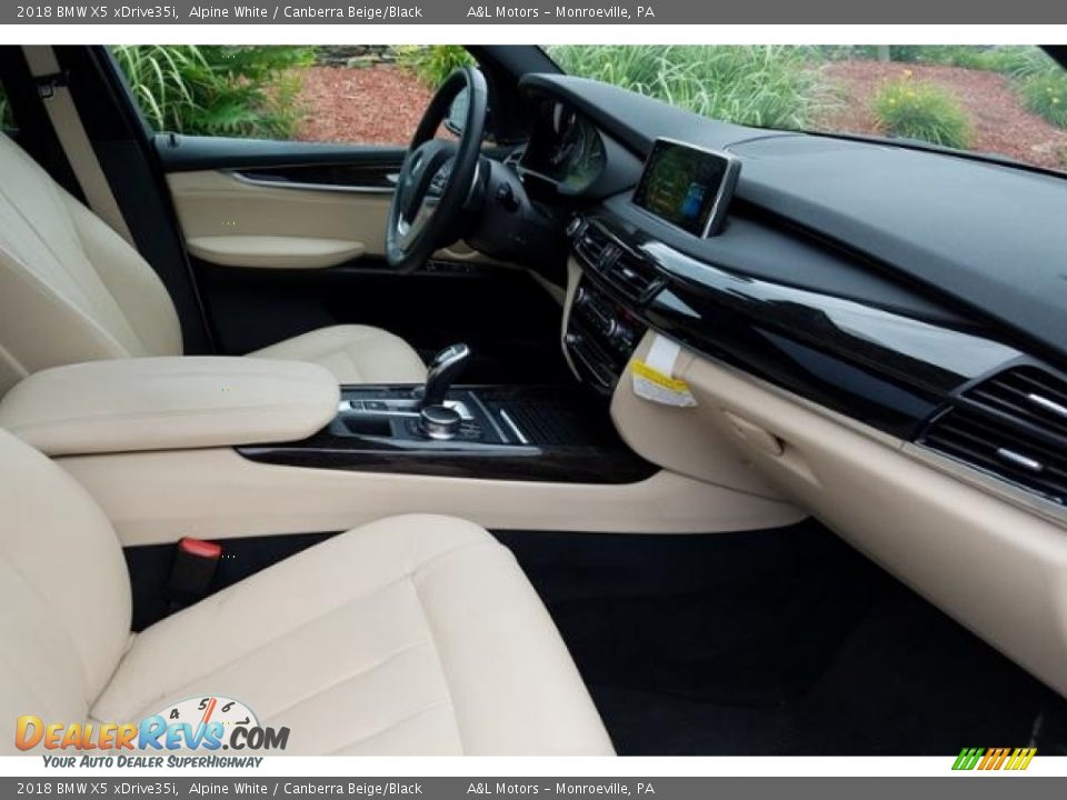2018 BMW X5 xDrive35i Alpine White / Canberra Beige/Black Photo #3
