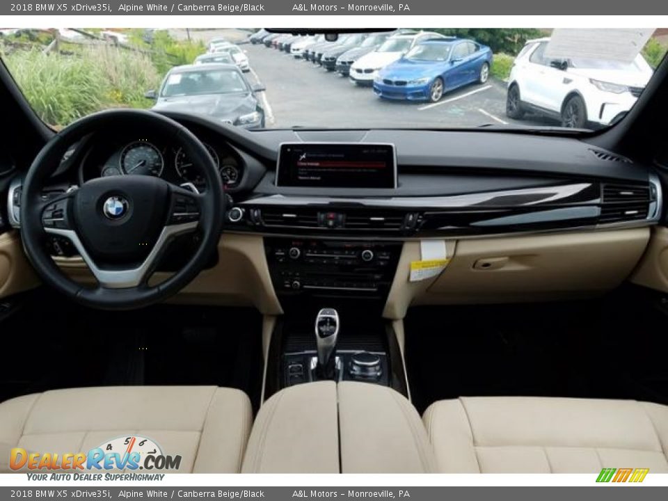 2018 BMW X5 xDrive35i Alpine White / Canberra Beige/Black Photo #4