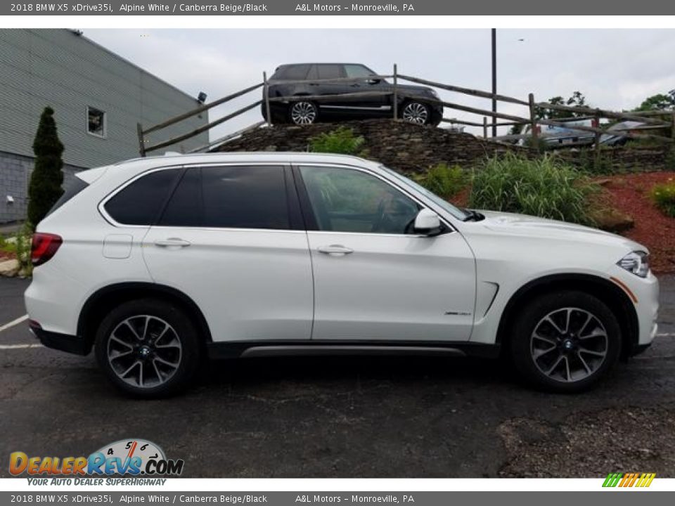 2018 BMW X5 xDrive35i Alpine White / Canberra Beige/Black Photo #6