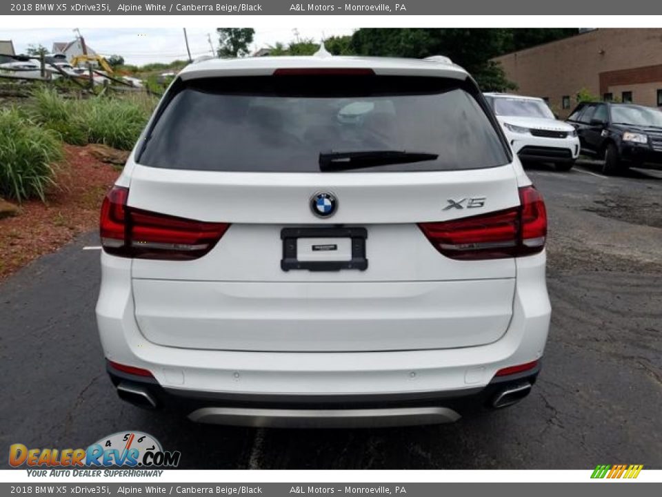 2018 BMW X5 xDrive35i Alpine White / Canberra Beige/Black Photo #7