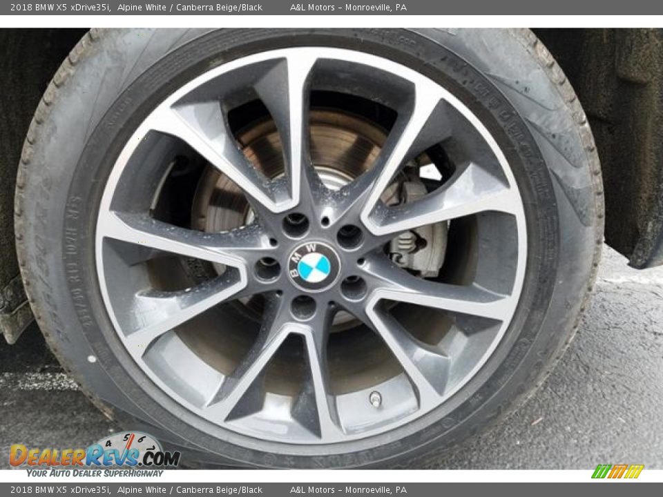 2018 BMW X5 xDrive35i Alpine White / Canberra Beige/Black Photo #9