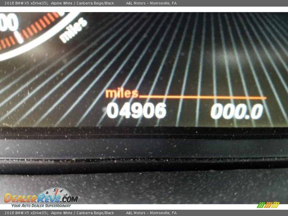 2018 BMW X5 xDrive35i Alpine White / Canberra Beige/Black Photo #15