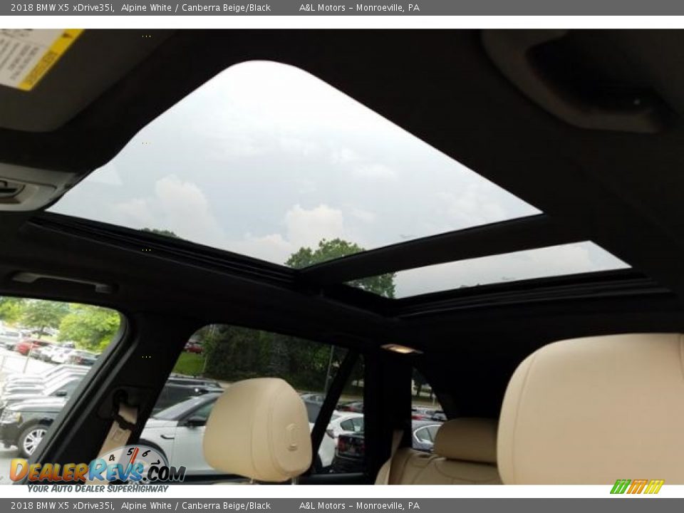2018 BMW X5 xDrive35i Alpine White / Canberra Beige/Black Photo #16
