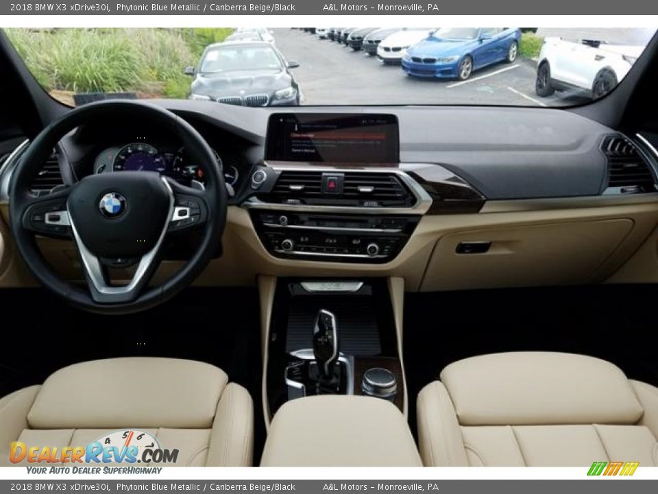 2018 BMW X3 xDrive30i Phytonic Blue Metallic / Canberra Beige/Black Photo #4