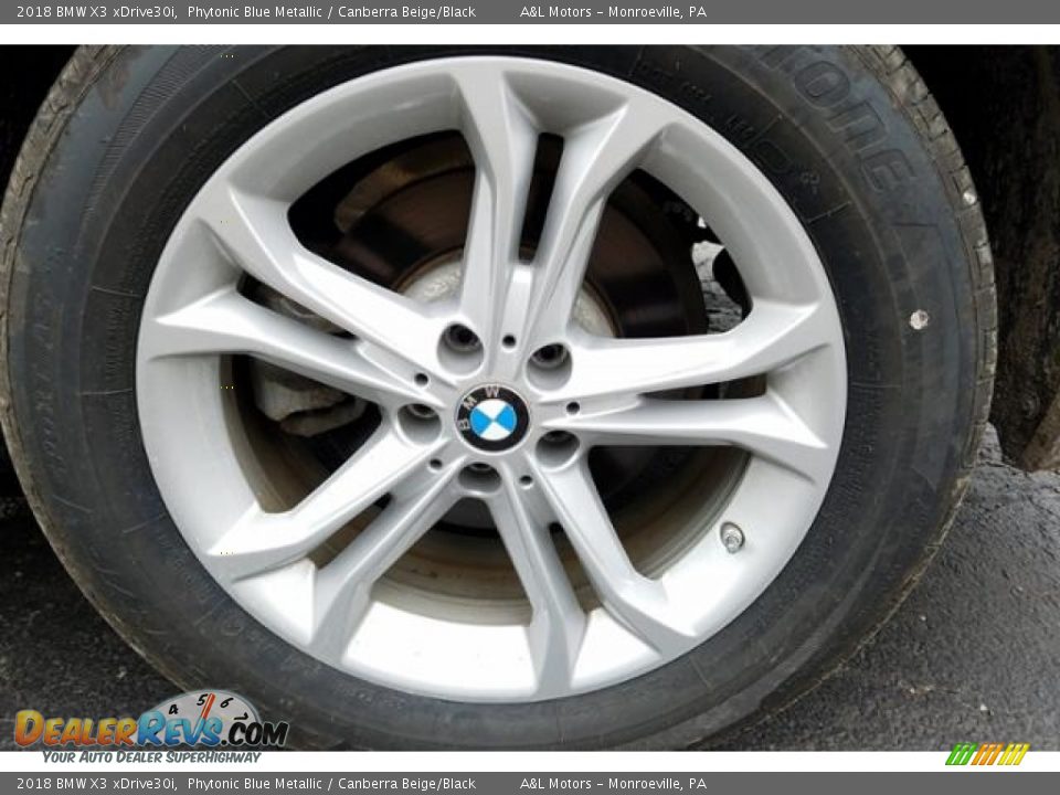 2018 BMW X3 xDrive30i Phytonic Blue Metallic / Canberra Beige/Black Photo #9