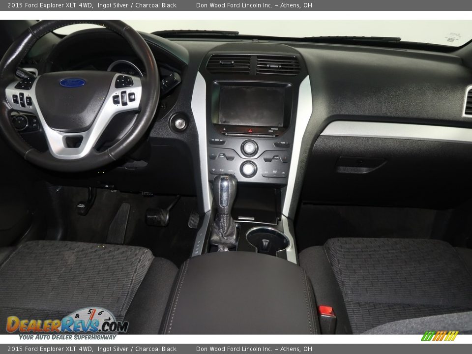 2015 Ford Explorer XLT 4WD Ingot Silver / Charcoal Black Photo #16