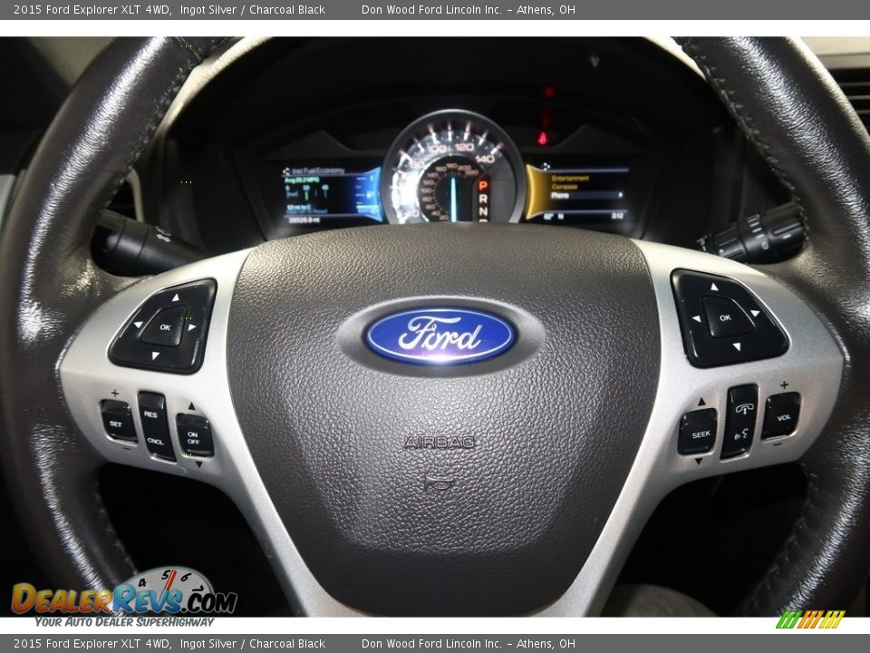 2015 Ford Explorer XLT 4WD Ingot Silver / Charcoal Black Photo #17