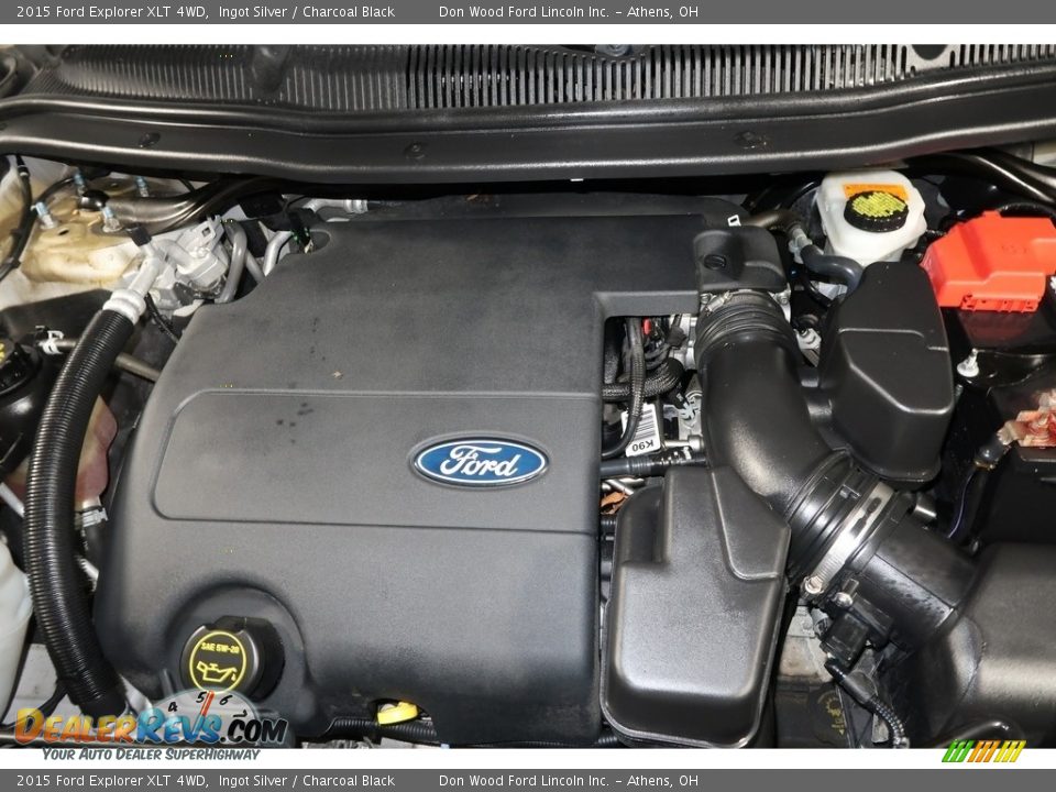 2015 Ford Explorer XLT 4WD Ingot Silver / Charcoal Black Photo #26