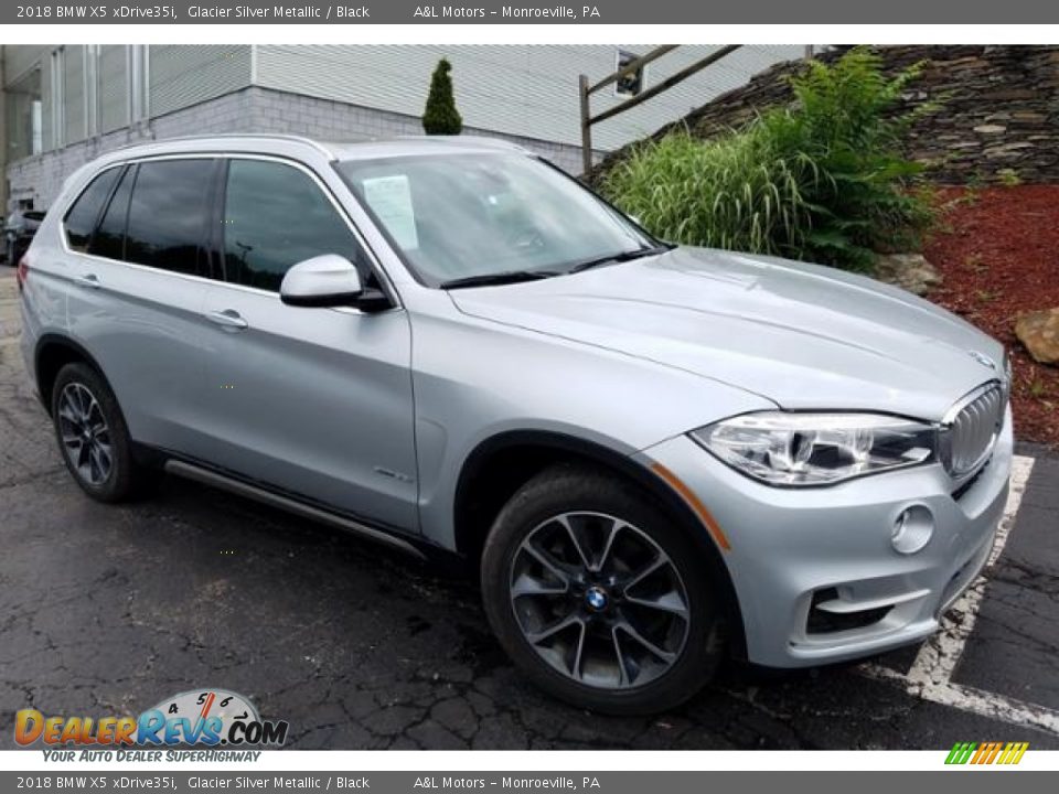 2018 BMW X5 xDrive35i Glacier Silver Metallic / Black Photo #1