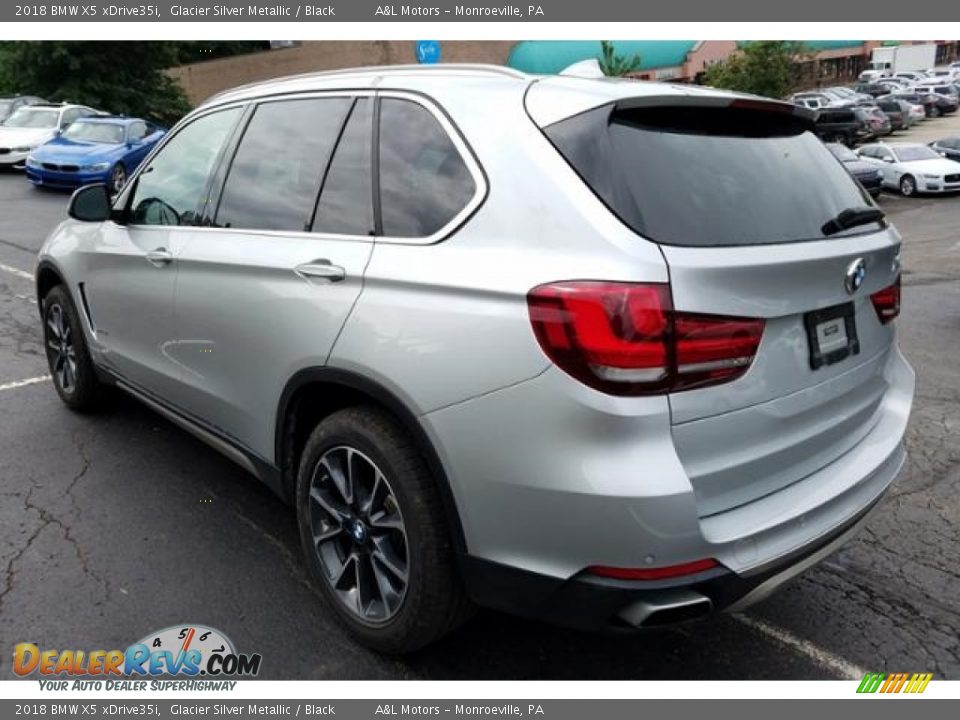 2018 BMW X5 xDrive35i Glacier Silver Metallic / Black Photo #2